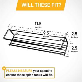 img 2 attached to 🌶️ Ultimate Hostess Spice Rack Wall Mount: 4-Tier Space-Saving Organizer for Spice Jars and Seasonings