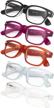 5 pack vintage reading glasses readers vision care and reading glasses logo