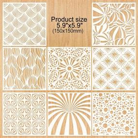 img 3 attached to 🎨 Enhance Your Artistic Skills with 16-Piece Geometric Stencils for DIY Crafts and Home Decor