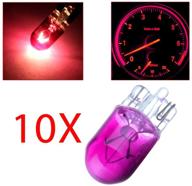 💡 cciyu t10 168 194 w5w wedge halogen light bulb instrument panel gauge cluster dash light, pack of 10 logo