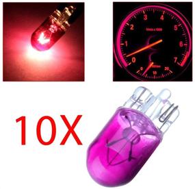 img 4 attached to 💡 cciyu T10 168 194 W5W Wedge Halogen Light Bulb Instrument Panel Gauge Cluster Dash Light, Pack of 10