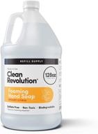 🌿 clean revolution foaming hand soap refill: 128 fl. oz. ready-to-use formula with dreamy citrus fragrance logo