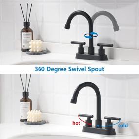 img 2 attached to 🚰 Centerset YardMonet Bathroom Faucets with Handle