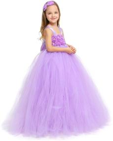 img 3 attached to 🌸 Enchanting MALIBULICo Handmade Fluffy Flower Girl Tutu Dress: Perfect for Wedding & Birthday Photoshoots!