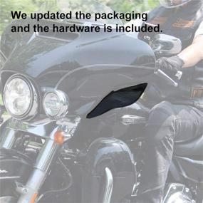 img 3 attached to Enhance your Harley Experience with KIWI MASTER Adjustable Air Deflectors for 2014-2021 Harley Touring Electra/Street/Tri Glide CVO - Dark Smoke