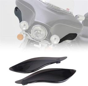 img 4 attached to Enhance your Harley Experience with KIWI MASTER Adjustable Air Deflectors for 2014-2021 Harley Touring Electra/Street/Tri Glide CVO - Dark Smoke