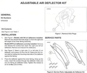 img 2 attached to Enhance your Harley Experience with KIWI MASTER Adjustable Air Deflectors for 2014-2021 Harley Touring Electra/Street/Tri Glide CVO - Dark Smoke