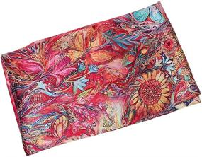 img 2 attached to Mulberry Floral Xtrm02 Women's Scarf - Enhancing Women's Accessories