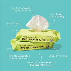 img 3 attached to Wotnot Biodegradable Natural Wipes Extra Large