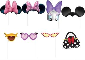 img 1 attached to 📸 Minnie Mouse Photo Booth Props: 8pc Set for Fun and Memorable Moments!