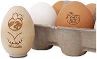 fluff fresh chicken rubber stamp logo