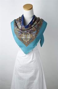 img 2 attached to Geometric Polyester Wrapping Scarves & Wraps - Luxurious Sleepwear Accessories for Women