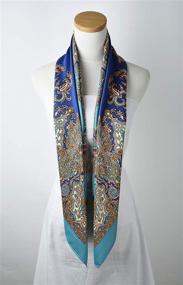 img 1 attached to Geometric Polyester Wrapping Scarves & Wraps - Luxurious Sleepwear Accessories for Women