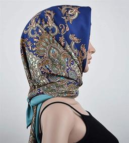 img 3 attached to Geometric Polyester Wrapping Scarves & Wraps - Luxurious Sleepwear Accessories for Women