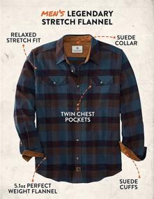 img 1 attached to 👕 Legendary Whitetails Heather Flannel XXX Large: Ultimate Comfort for Big & Tall Men