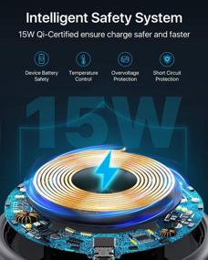 img 1 attached to 📱 Andobil Official Qi Certified Fast Charging Wireless Phone Charger Pad with Cooling Fan for iPhone, Galaxy, and Android Phones - iPhone 12, 11, X, Samsung Galaxy S21, S20, Note 20, Google Pixel 5, 4, AirPods - 2021 Edition