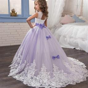 img 2 attached to NNJXD Принцесса конкурс свадебных платьев Одежда для девочек в платьях