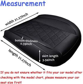 img 1 attached to 🚗 Black Car Seat Covers for Front Seats - Set of 5 with Seat Belt Shoulder Pad and Center Console Pad, Big Ant Universal Auto Seat Cushions for Car Truck Van SUV - Anti-Slip Vehicle Car Seat Pads