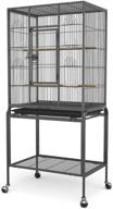 🐦 yintatech 53-inch rolling stand bird cage for small parrots, cockatiels, sun parakeets, conures, lovebirds, canaries (green-cheeks, sun conures) logo