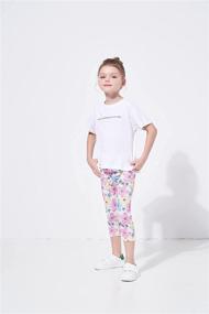 img 3 attached to 👖 Felix & Flora Capri Leggings Pants for Toddler and Little Girls: Comfortable and Fashionable Bottoms