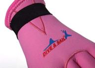 neoprene skid proof wetsuit gloves snorkeling logo