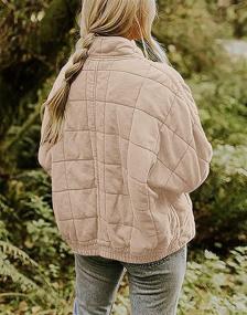 img 1 attached to Stylish and Lightweight Quilted Jackets for Oversize Women - ETCYY Clothing and Coats Collection
