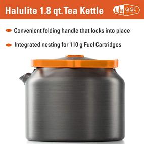 img 2 attached to 🏕️ GSI Outdoors Halulite 1.8 qt. Tea Kettle: Ultralight Aluminum with Superior Heating - The Perfect Camping Companion!