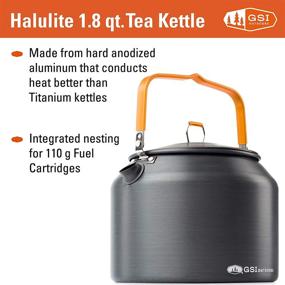 img 3 attached to 🏕️ GSI Outdoors Halulite 1.8 qt. Tea Kettle: Ultralight Aluminum with Superior Heating - The Perfect Camping Companion!