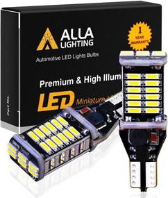 img 4 attached to 🔆 Alla Lighting 912 921 LED Reverse Lights Bulbs: Brilliantly Bright 6000K Xenon White CANBUS T10 T15 906 W16W 921K 922 Back-up, Cargo Lights Replacement - Superior with 4014 30-SMD Technology