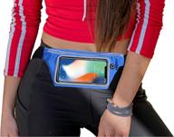 🏃 daligo slim transparent window ultra light running belt for phone hold fanny pack - a perfect workout waist bag for iphone x xr 8 7 and galaxy 10s 9 8, ideal travel belt for men and women, securely carry money and passport logo