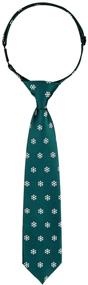 img 2 attached to 🏻 Stylish Retreez Christmas Snowflakes Microfiber Pre Tied Boys' Neckties - A Must-Have Accessory