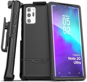 img 4 attached to Encased Galaxy Note 20 Ultra Belt Clip Protective Holster Case 📱 (2020 Rebel Armor) - Full Body Protection for Samsung Note 20 Ultra (Black)