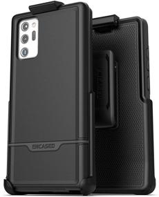 img 2 attached to Encased Galaxy Note 20 Ultra Belt Clip Protective Holster Case 📱 (2020 Rebel Armor) - Full Body Protection for Samsung Note 20 Ultra (Black)