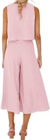 img 2 attached to 👗 ROYLAMP Womens Outfits Cropped Jumpsuits: Trendy Women's Clothing in Jumpsuits, Rompers & Overalls