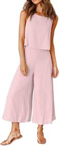 img 3 attached to 👗 ROYLAMP Womens Outfits Cropped Jumpsuits: Trendy Women's Clothing in Jumpsuits, Rompers & Overalls