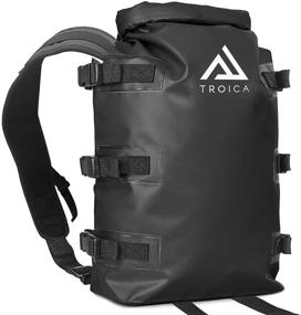 img 4 attached to 🎒 30л Тройка Водонепроницаемый Сухой Рюкзак - Унисекс Плавающий Сухой Рюкзак для Путешествий, Каяка, Пляжа, Кемпинга, Походов, Лыж, Катания на лодке - Идеально подходит для мужчин и женщин.