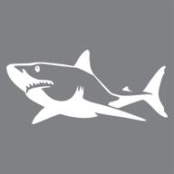 5 5-дюймовый устойчивый carcharodon carcharias jmm00294wht5 логотип