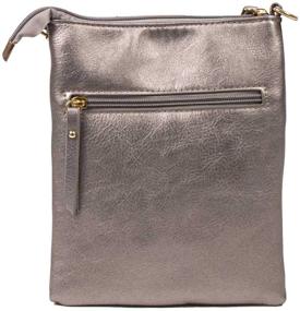 img 1 attached to Casual Functional Pocket Double Crossbody Women's Handbags & Wallets for Crossbody Bags