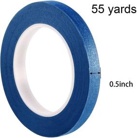 img 3 attached to 🎨 Chuangdi Blue 1/2 Inch Painter's Tape - Multi-use Masking Tape for Drafting, Scrapbooking & More - 55 Yards (12mm)