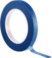 🎨 chuangdi blue 1/2 inch painter's tape - multi-use masking tape for drafting, scrapbooking & more - 55 yards (12mm) логотип