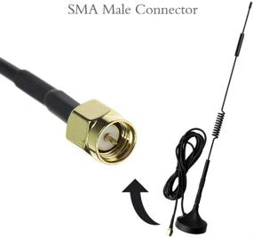 img 3 attached to 📡 SMA Antenna 12dBi 4G Antenna: Wide Band 3G 4G LTE GSM, 700MHz-2700MHz, Magnet Mount by Woostars