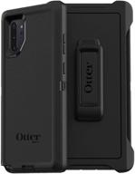 📱 black otterbox defender series screenless edition case for galaxy note10+: enhance your smartphone protection logo