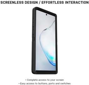 img 2 attached to 📱 Black OtterBox Defender Series SCREENLESS Edition Case for Galaxy Note10+: Enhance Your Smartphone Protection