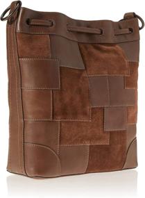 img 3 attached to Frye Melissa Patchwork Drawstring Brown Women's Handbags & Wallets