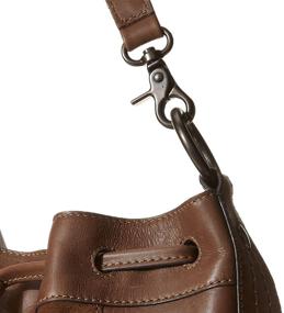 img 1 attached to Frye Melissa Patchwork Drawstring Brown Women's Handbags & Wallets