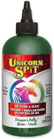 img 4 attached to 🦄 Харчевня Дракона Unicorn SPiT 5771007: Гель для окрашивания и глазури "Живот Дракона" - Флакон 236.5 мл, 8 шт в упаковке, ярко-зеленое покрытие.