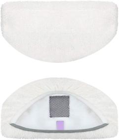 img 1 attached to 🧽 Bissell Powerfresh Steam Mop Pads Replacement - 4 Pack, Model 5938 19402 19404 19408 19409 1940A 1940F 1940Q 1940T 1940W, Microfiber, Washable & Reusable