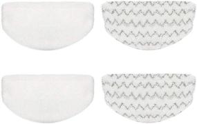 img 4 attached to 🧽 Bissell Powerfresh Steam Mop Pads Replacement - 4 Pack, Model 5938 19402 19404 19408 19409 1940A 1940F 1940Q 1940T 1940W, Microfiber, Washable & Reusable