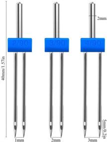 img 4 attached to 🧵 Fogawa 12-Pack Sewing Machine Twin Needles - Compatible with Butterfly, Brother, Singer, Juki - Household Multifunctional Sewing Accessories - 3 Sizes Mixed (2.0/90, 3.0/90, 4.0/90)