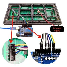 img 2 attached to 🔴 Large Size P10 Red LED Panel Display - 32cm X 16cm - 512 pcs of LED - Individually Addressable - Controlled by Uno R3 with Arduino IDE